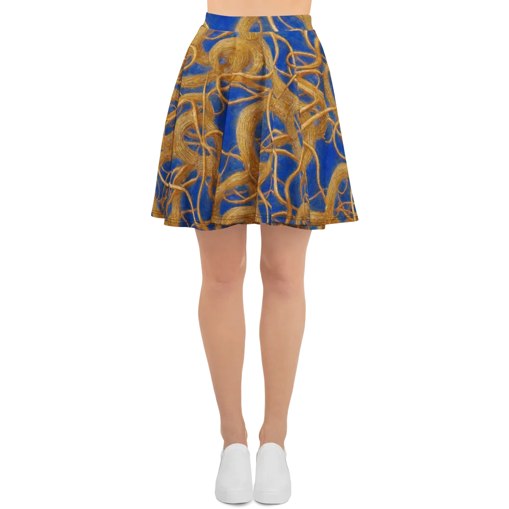 Gilded Tangle on Skater Skirt — Front