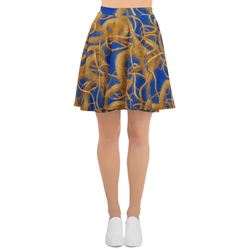 Gilded Tangle on a Skater Skirt