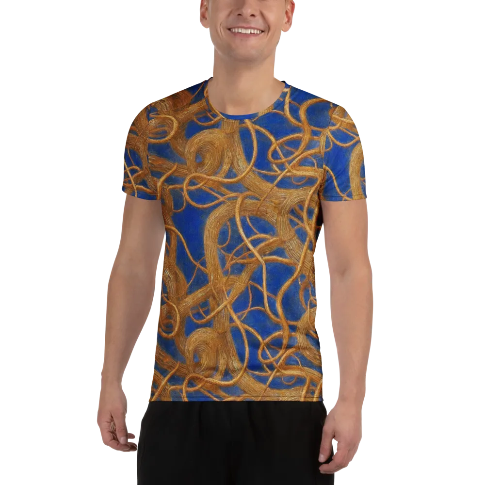 Gilded Tangle on Men's Athletic T-Shirt — Front