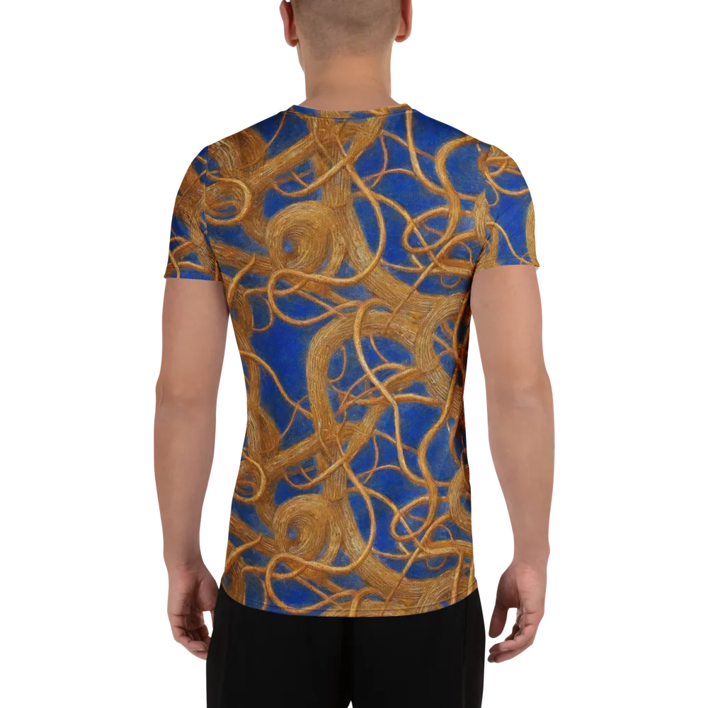 Gilded Tangle on Men's Athletic T-Shirt — Back