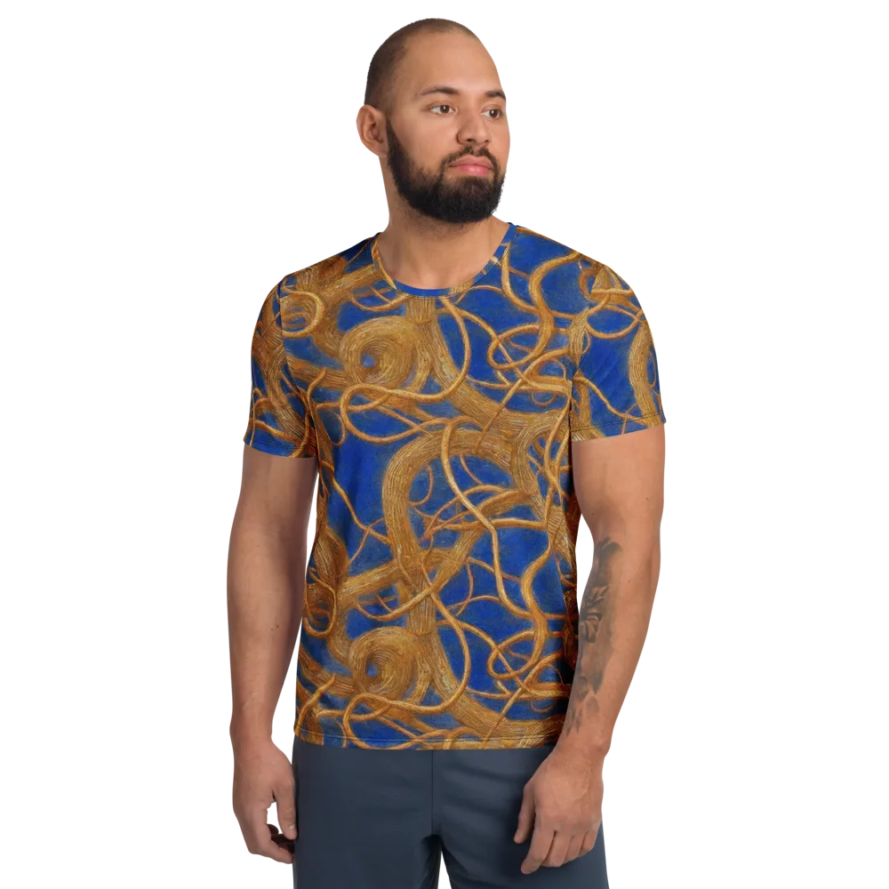 Gilded Tangle on Men's Athletic T-Shirt — Front