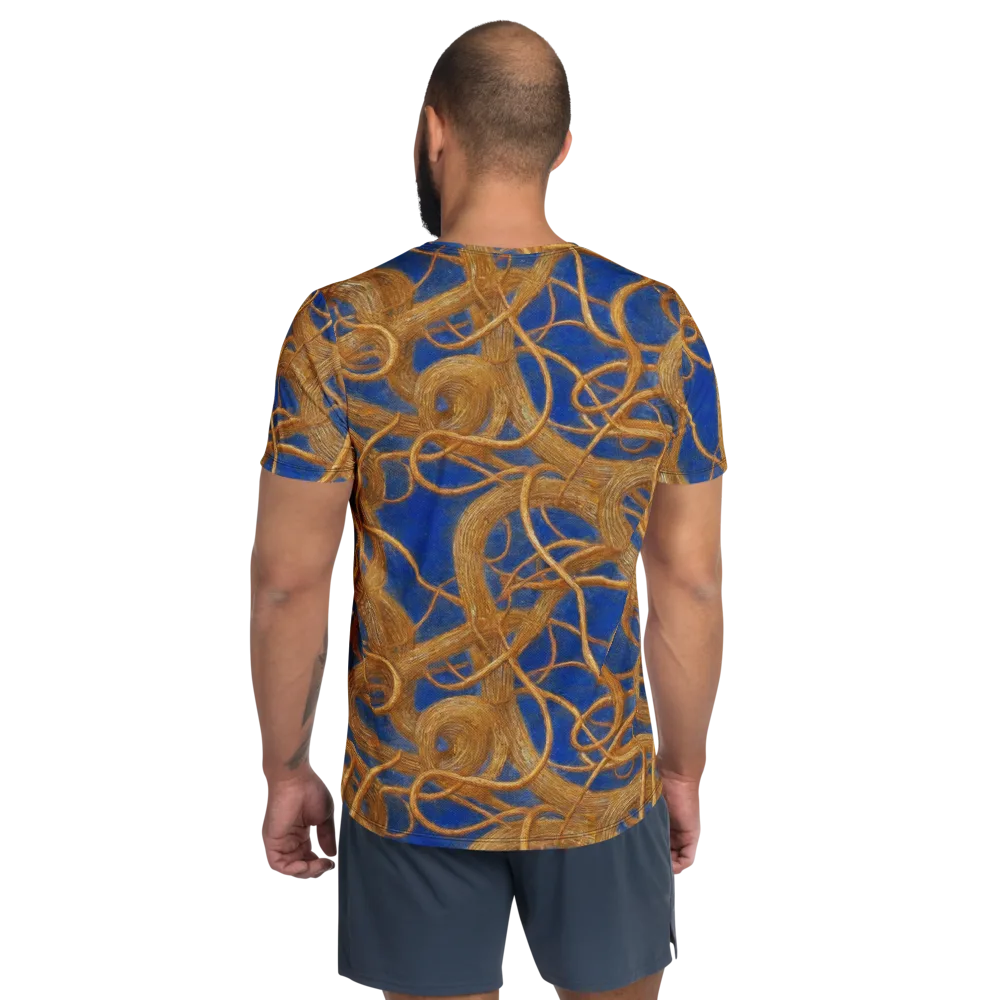 Gilded Tangle on Men's Athletic T-Shirt — Back