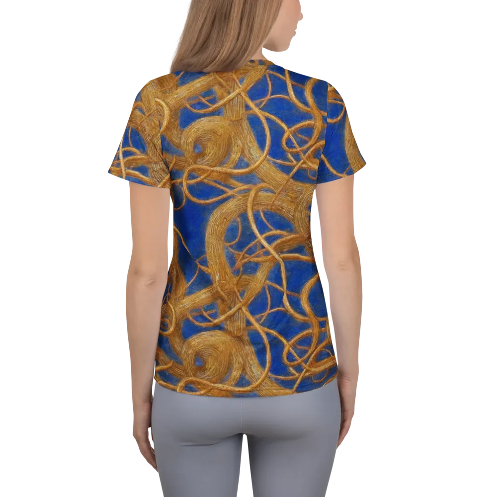 Gilded Tangle on Women's Athletic T-Shirt — Back