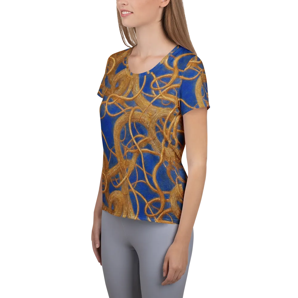 Gilded Tangle on Women's Athletic T-Shirt — Left