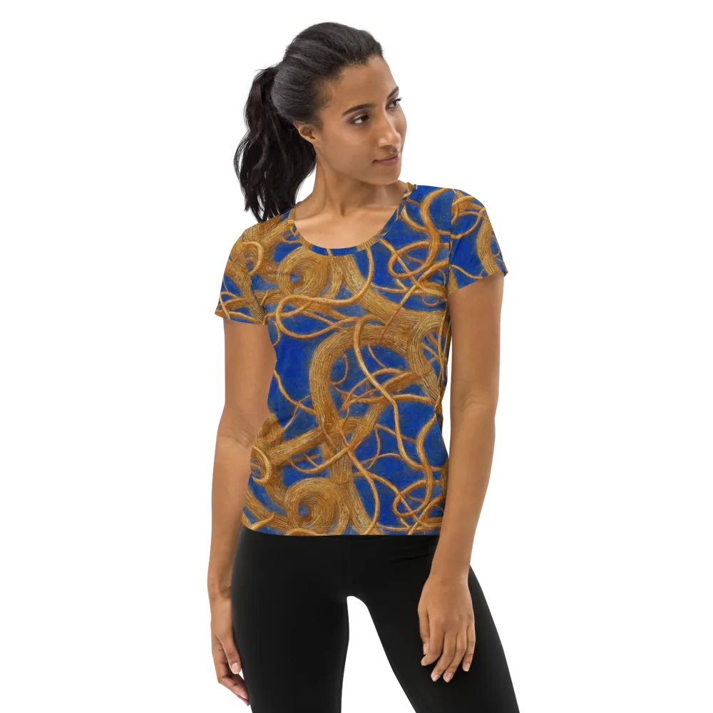 Gilded Tangle on Women's Athletic T-Shirt — Front