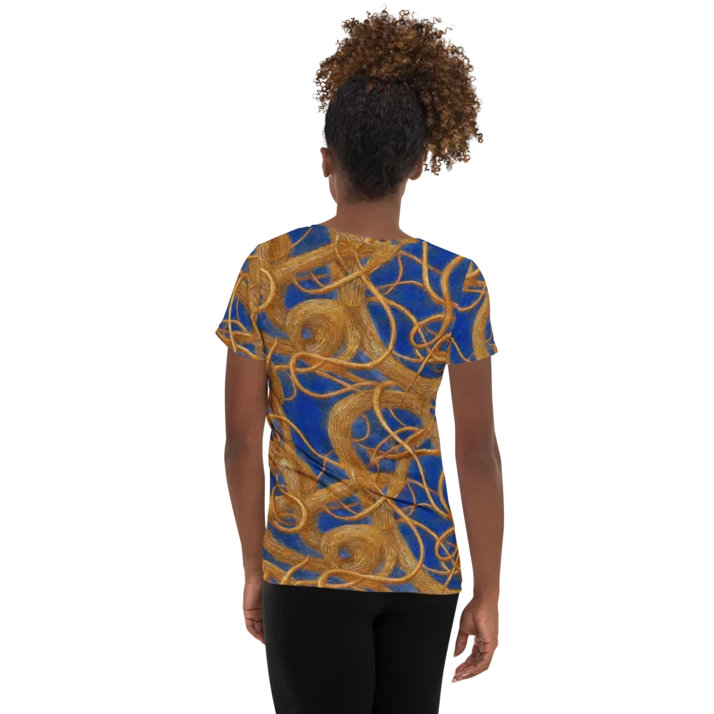 Gilded Tangle on Women's Athletic T-Shirt — Back