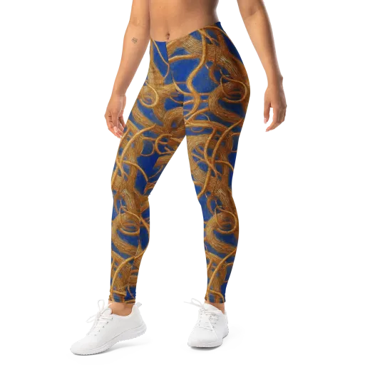 Gilded Tangle on a Leggings