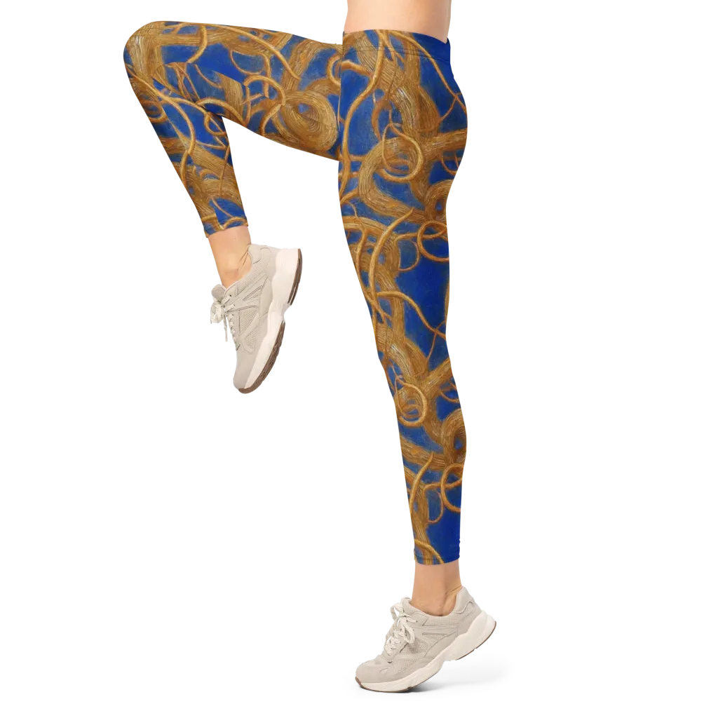 Gilded Tangle on Leggings — Left