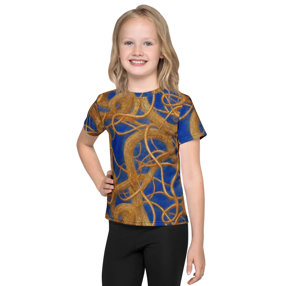 Gilded Tangle on Kids Crew Neck T-Shirt — Front