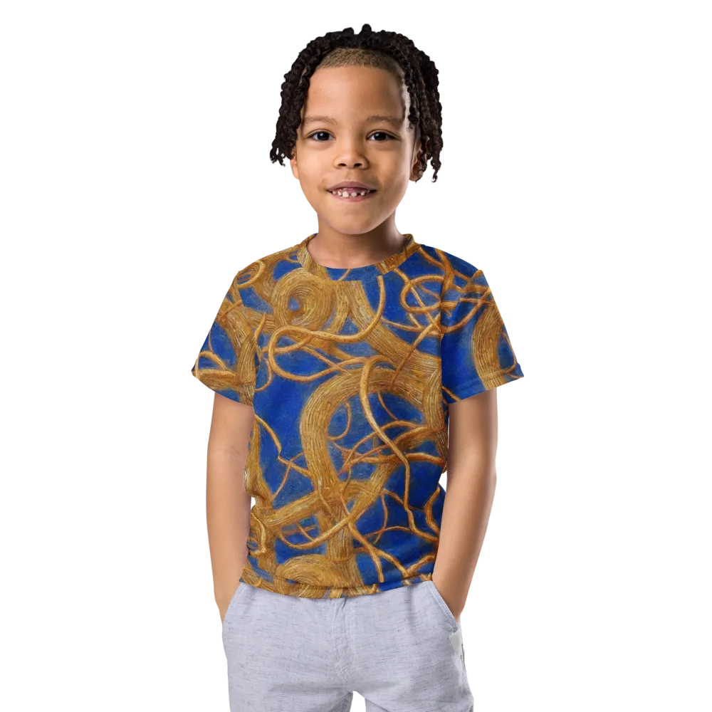 Gilded Tangle on Kids Crew Neck T-Shirt — Front