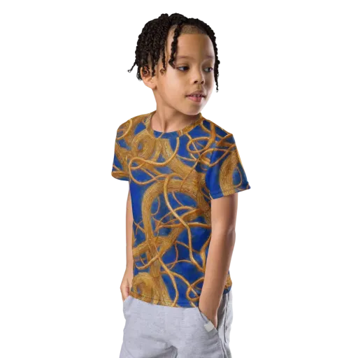 Gilded Tangle on a Kids Crew Neck T-Shirt