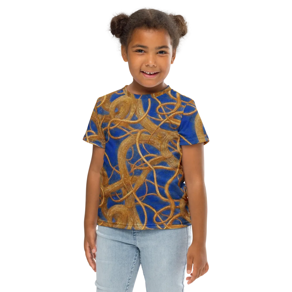 Gilded Tangle on Kids Crew Neck T-Shirt — Front