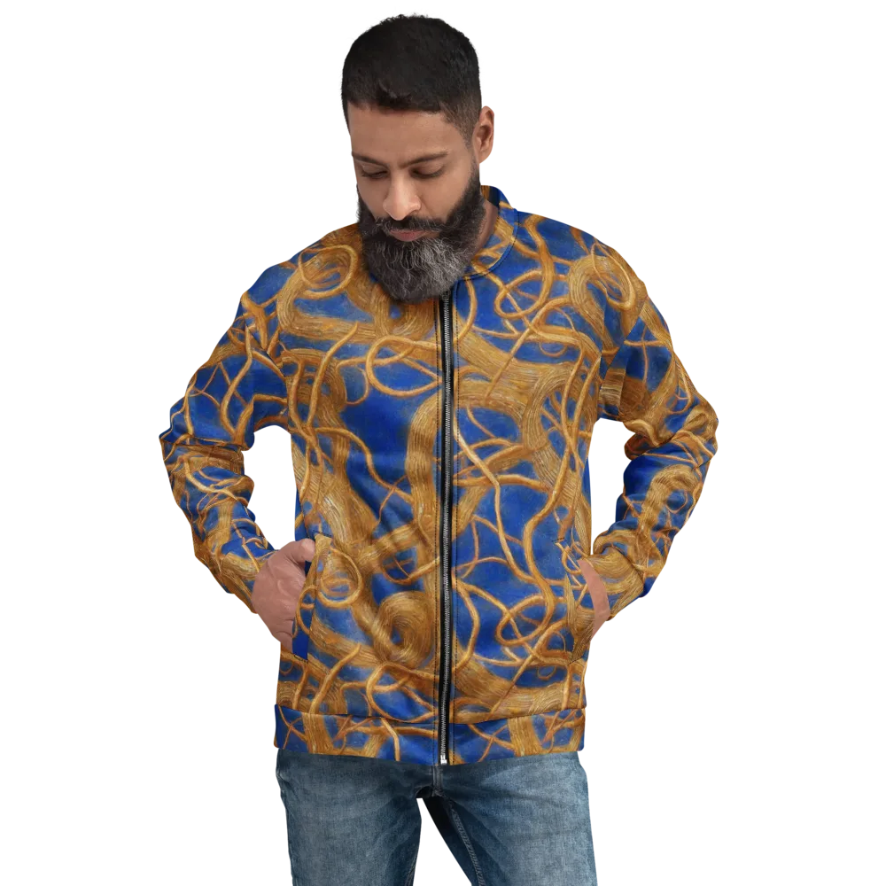 Gilded Tangle on Bomber Jacket — Front