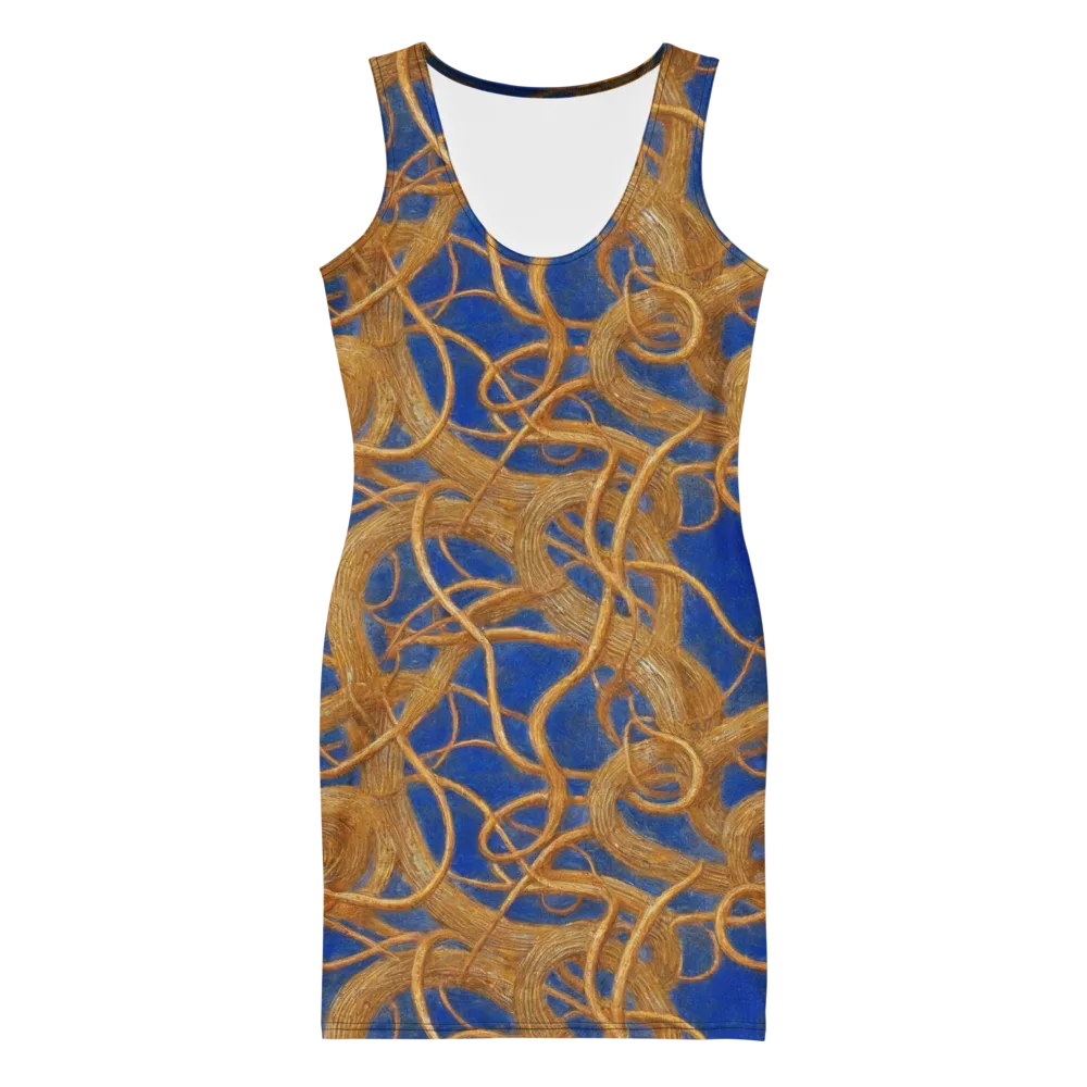 Gilded Tangle on Bodycon Dress — Front