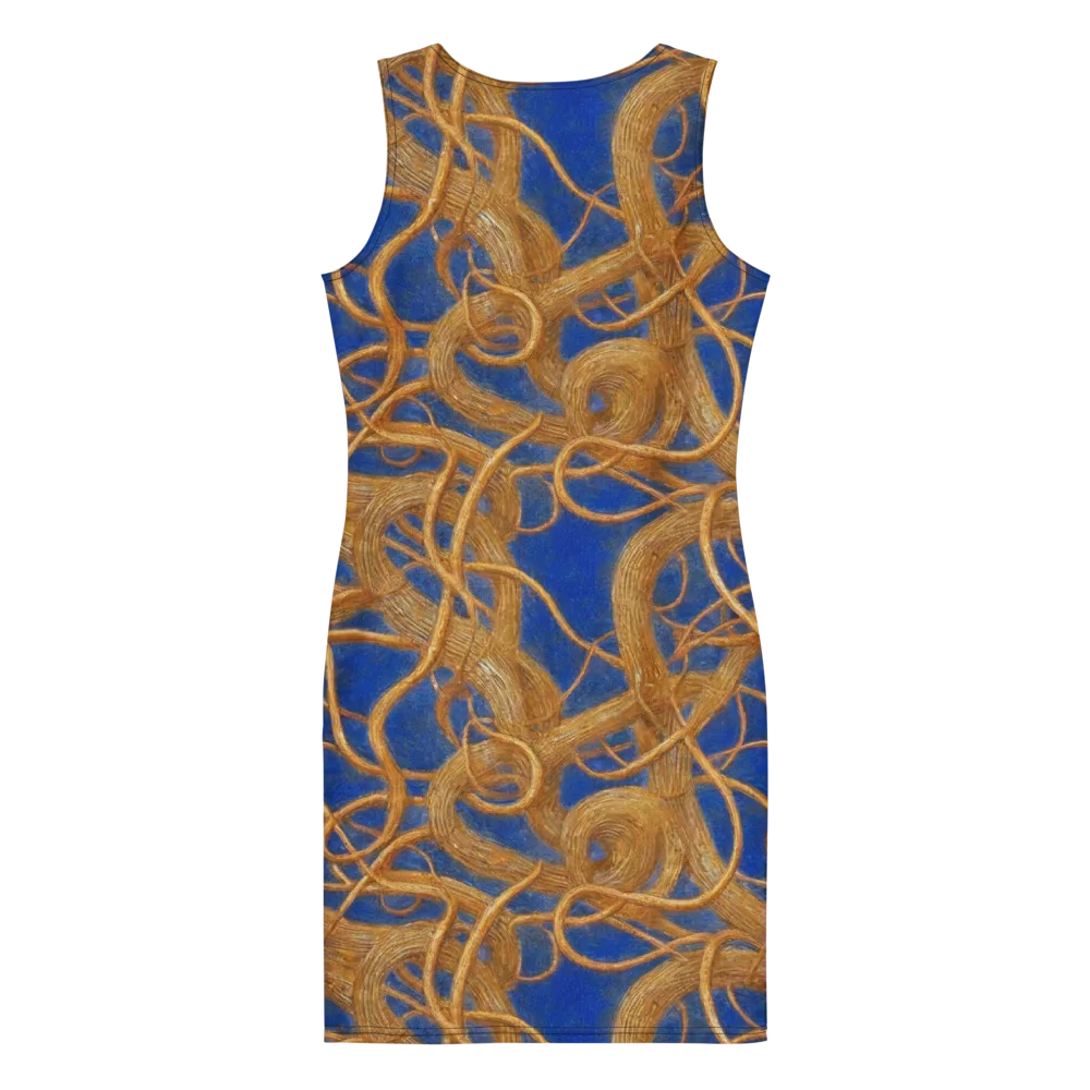 Gilded Tangle on Bodycon Dress — Back