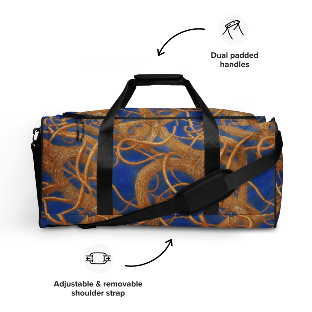 Gilded Tangle on Duffle Bag — Front