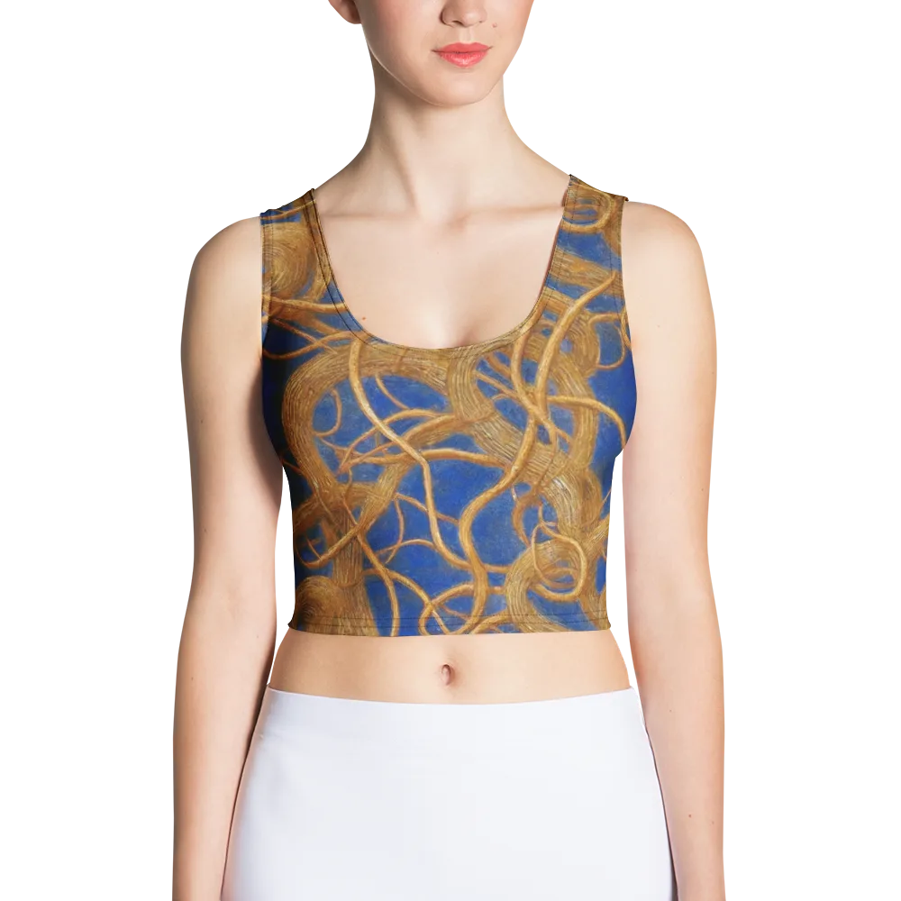 Gilded Tangle on Crop Top — Front