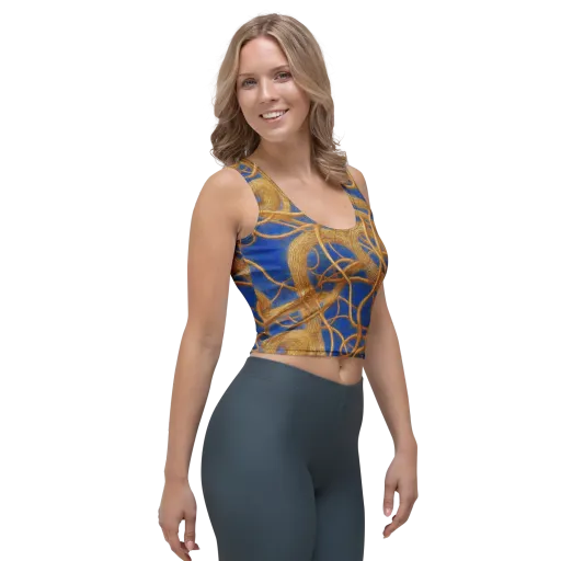 Gilded Tangle on a Crop Top