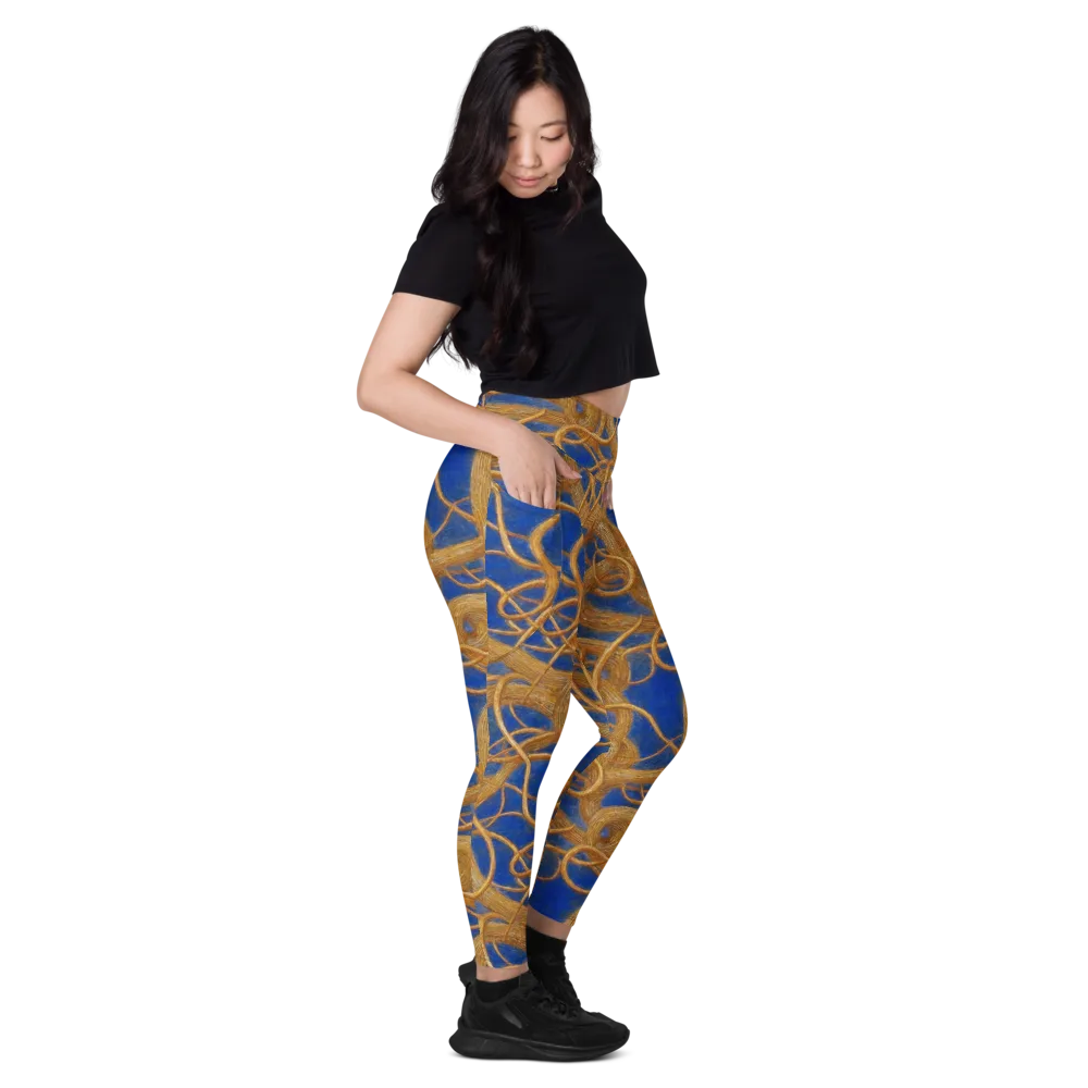 Gilded Tangle on Leggings with Pockets — Right