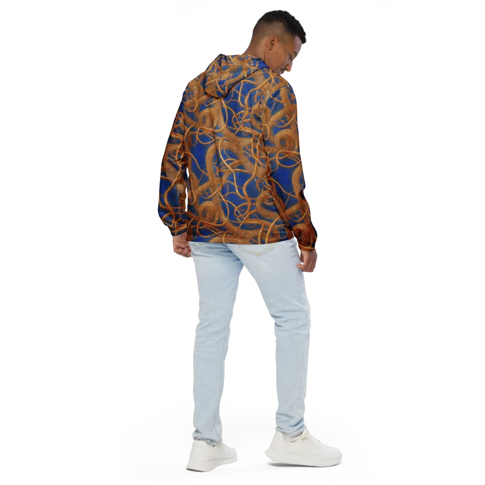 Gilded Tangle on Men's Windbreaker — Back