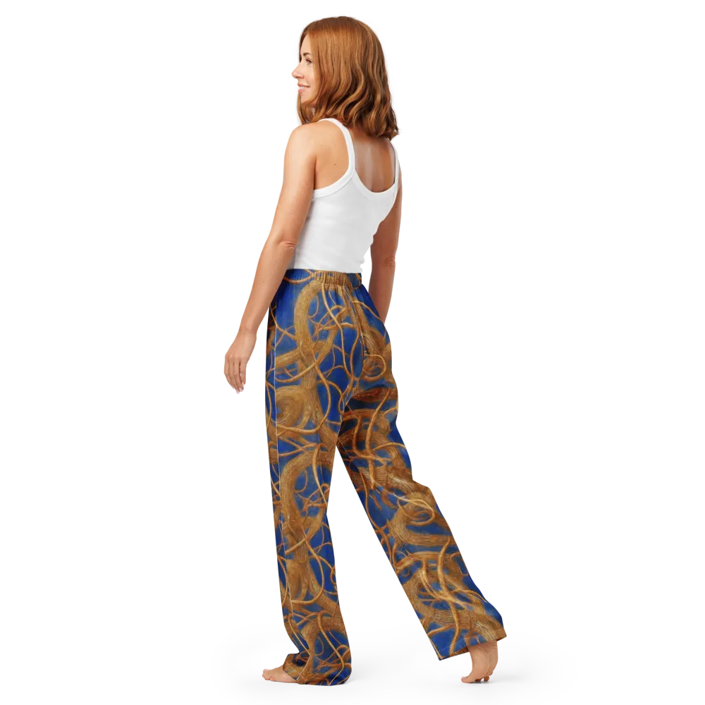 Gilded Tangle on Women's Pajama Pants — Back