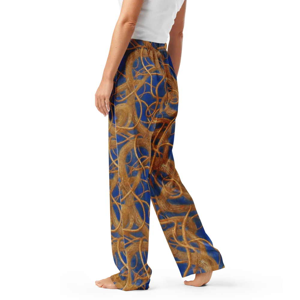 Gilded Tangle on Women's Pajama Pants — Left