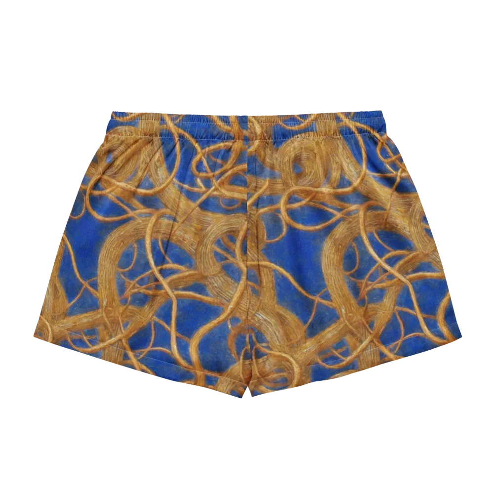 Gilded Tangle on Women's Pajama Shorts — Back