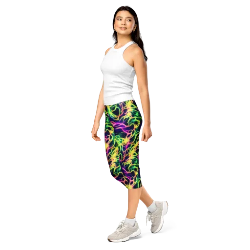 Prism Veins on a Capri Leggings