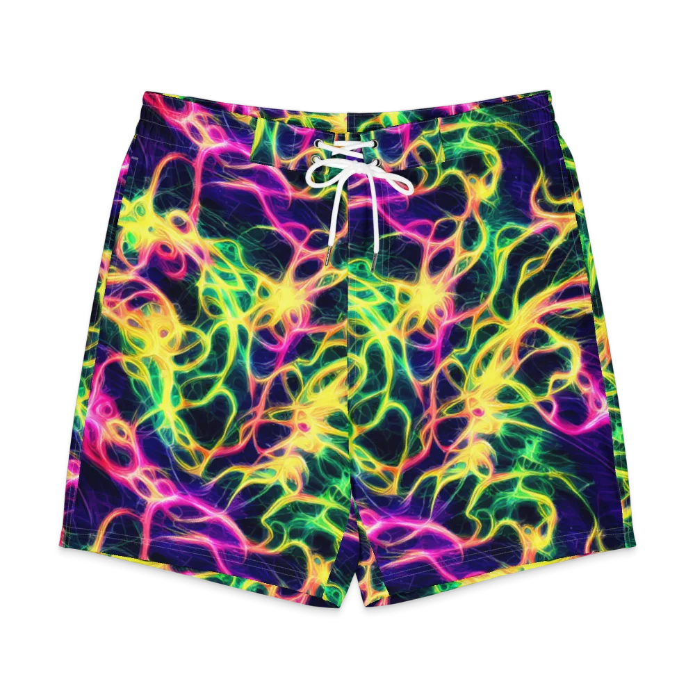 Prism Veins on Men's Board Shorts — Front