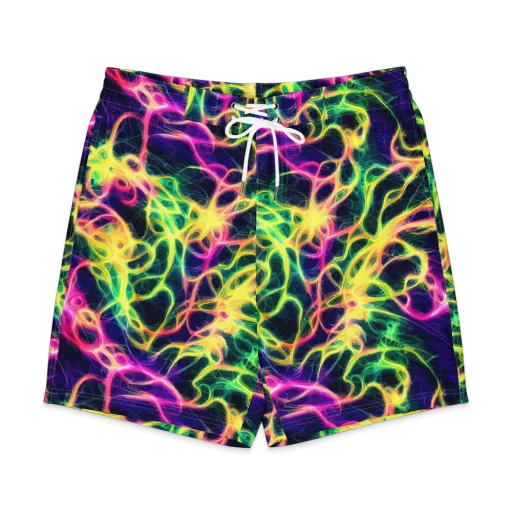 Prism Veins on a Men's Board Shorts