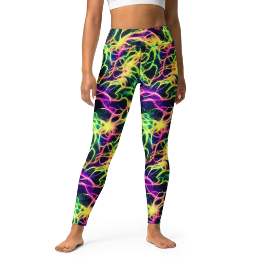 Prism Veins on a Yoga Leggings
