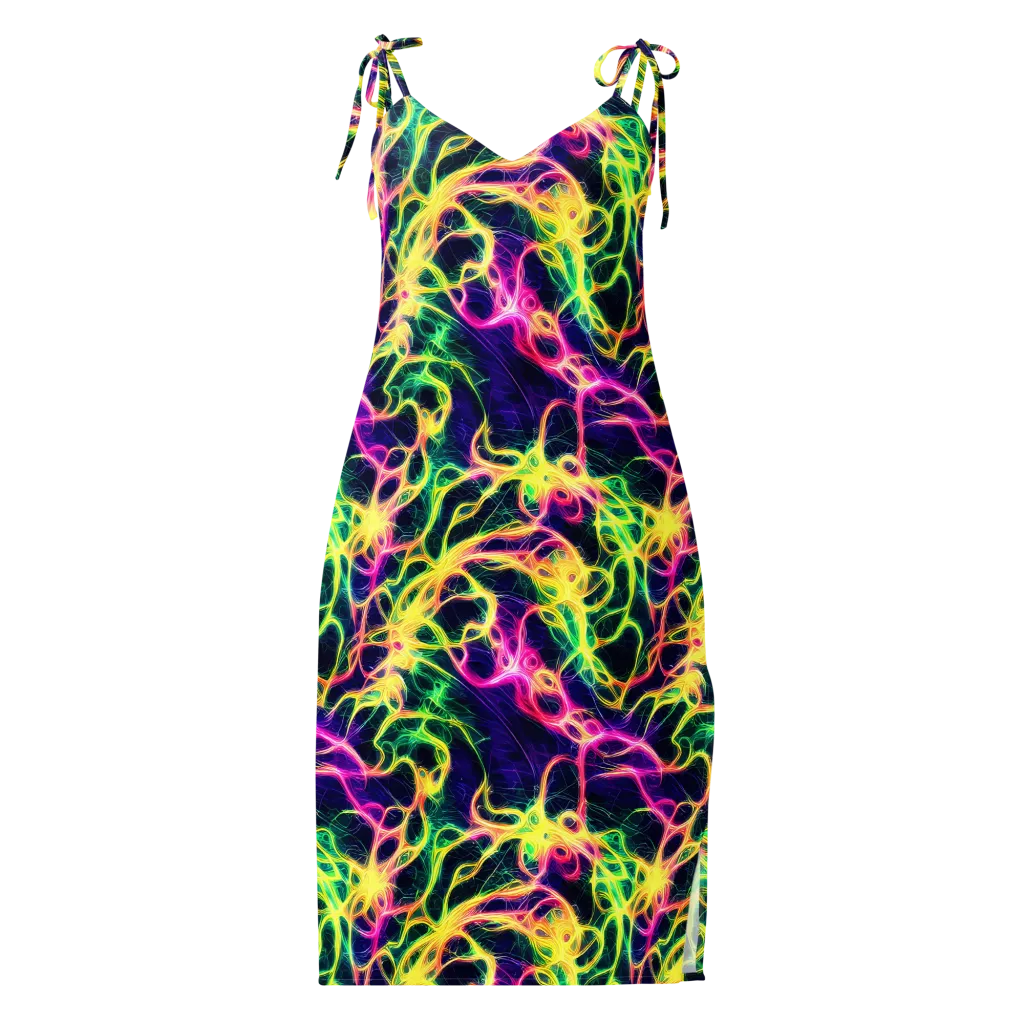 Prism Veins on Slip Dress — Front