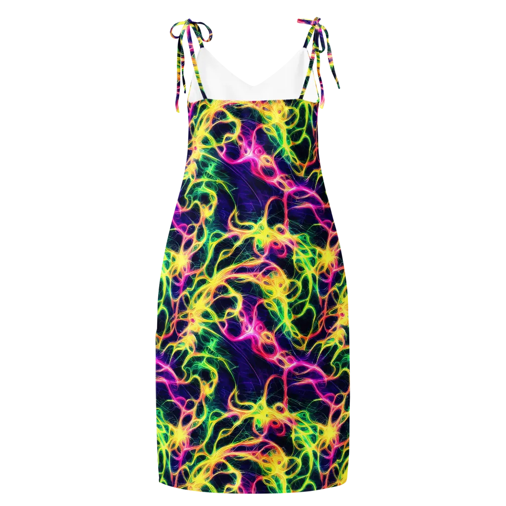 Prism Veins on Slip Dress — Back