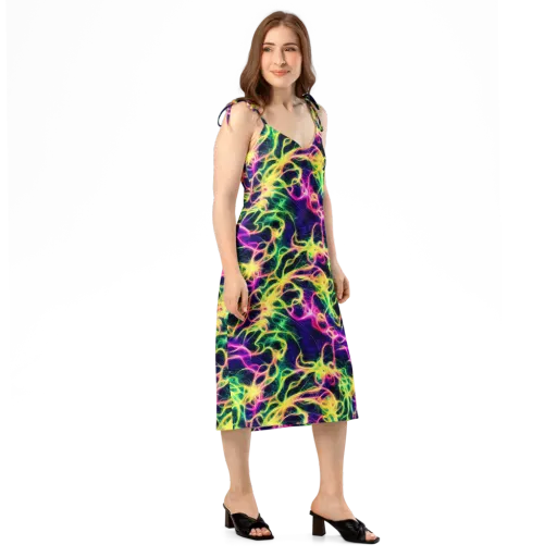 Prism Veins on a Slip Dress