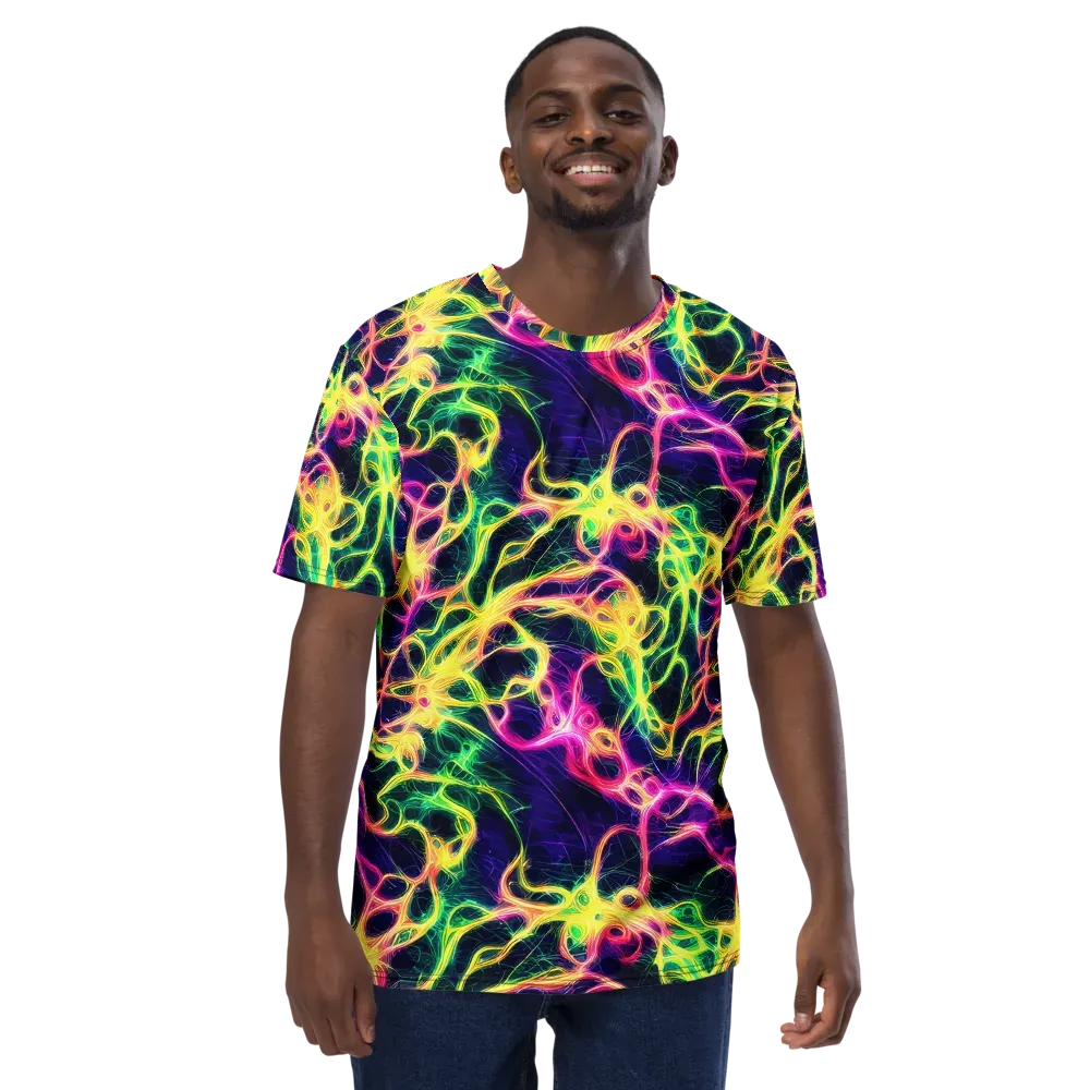 Prism Veins on Men's Crew Neck T-Shirt — Front