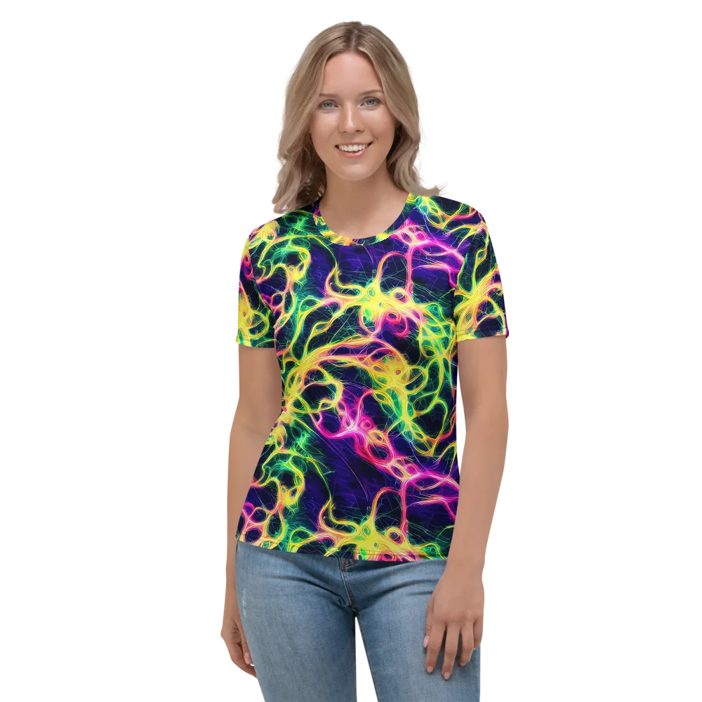 Prism Veins on Women's Crew Neck T-Shirt — Front