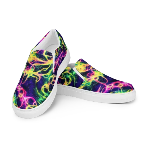 Prism Veins on a Men's Slip-On Canvas Shoes