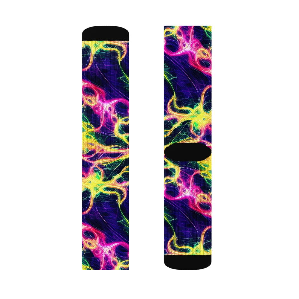 Prism Veins on Socks — Left Sock