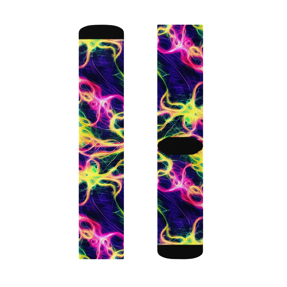 Prism Veins on Socks — Right Sock