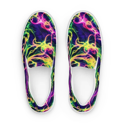 Prism Veins on a Women's Slip-On Canvas Shoes