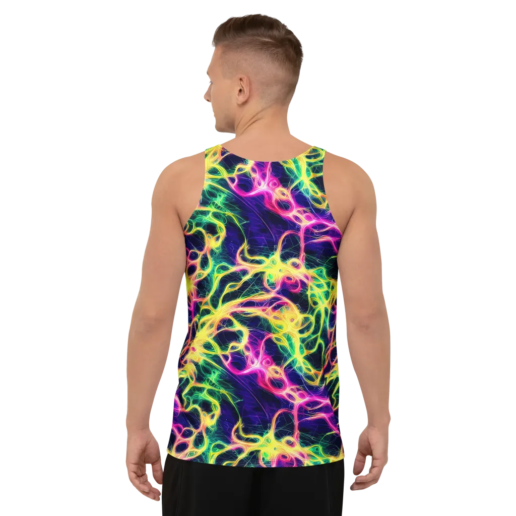 Prism Veins on Men's Tank Top — Back