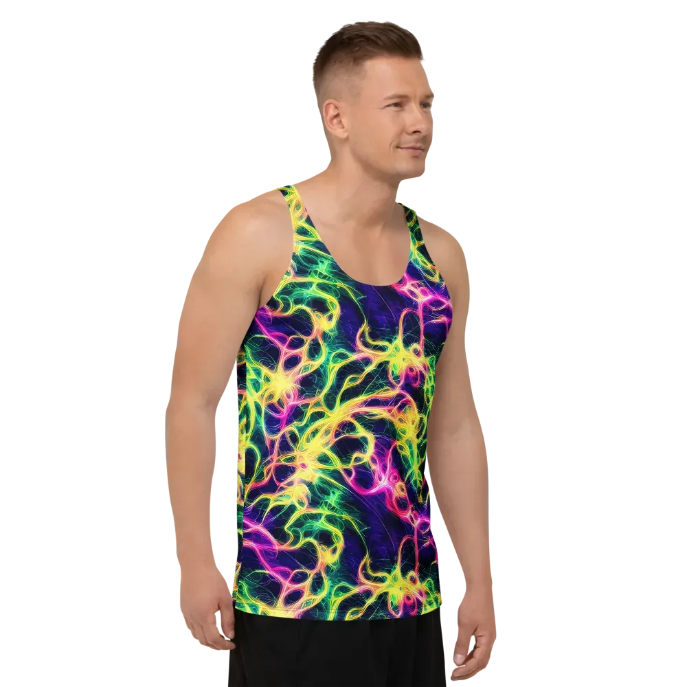 Prism Veins on Men's Tank Top — Right Front