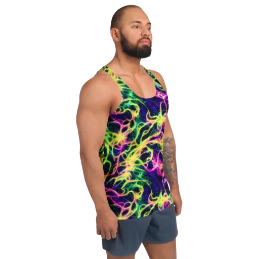 Prism Veins on a Men's Tank Top
