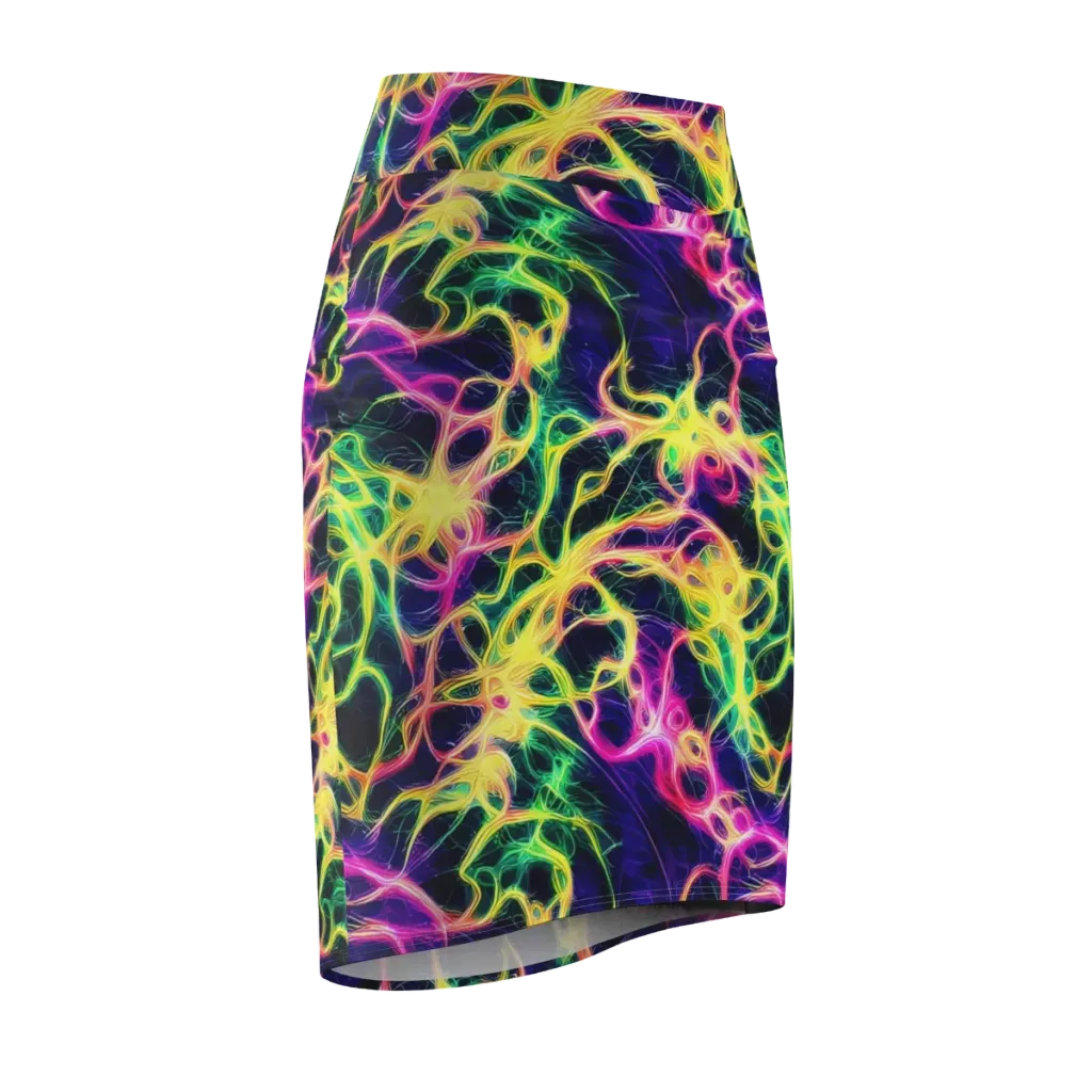 Prism Veins on Pencil Skirt — Front Side