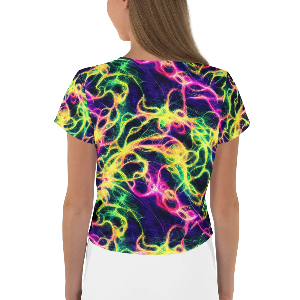 Prism Veins on Crop Tee — Back