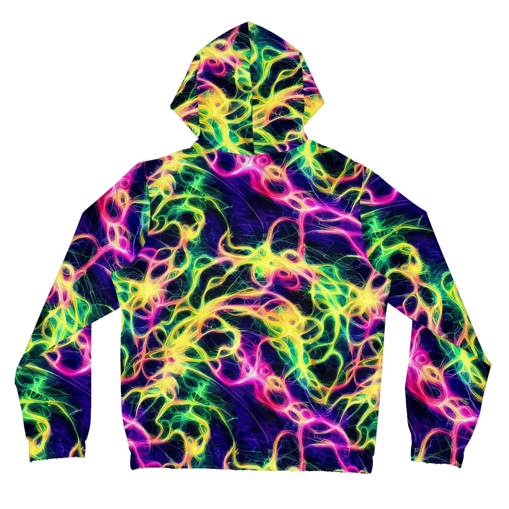Prism Veins on Women's Full-Zip Hoodie — Back