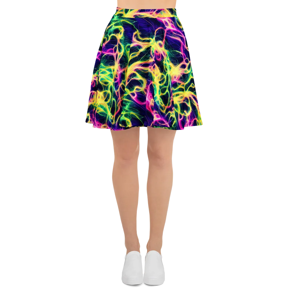 Prism Veins on Skater Skirt — Front