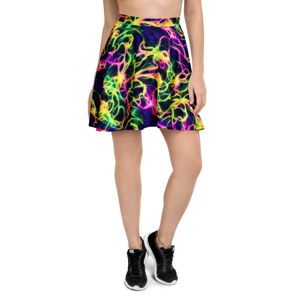 Prism Veins on Skater Skirt — Front