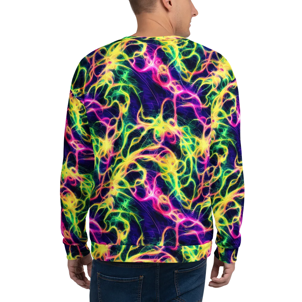 Prism Veins on Sweatshirt — Back