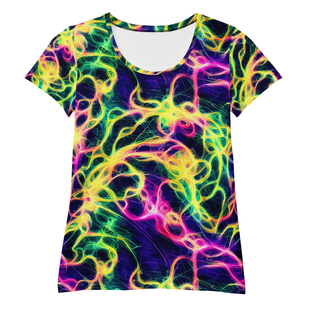 Prism Veins on Women's Athletic T-Shirt — Front